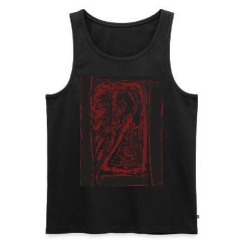 The Tiger in You - Art - Men's Premium Organic Tank Top - black - Front - AI Model Male 178 light (178cm)