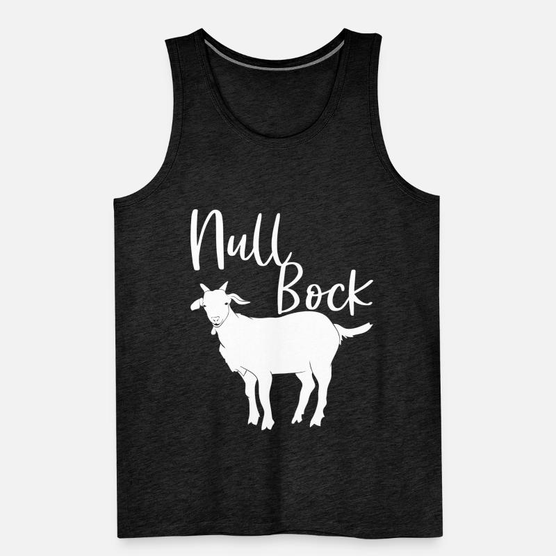 Null Bock Spruch Ziegenbock Null Bock Generation Männer Premium Bio Tank Top
