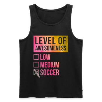 Fußball Fußball Fußball Fußball - Männer Premium Bio Tank Top - Schwarz - Vorne - Michal (187cm)