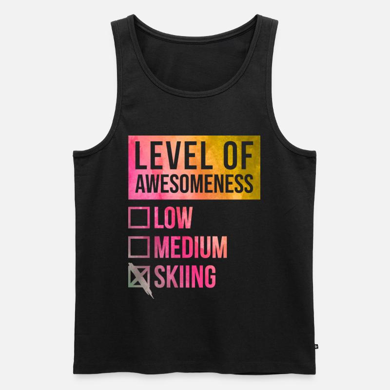 Ski - Men's Premium Organic Tank Top - black