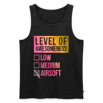 Airsoft Airsoft Airsoft - Männer Premium Bio Tank Top - Schwarz - Vorne - Michal (187cm)