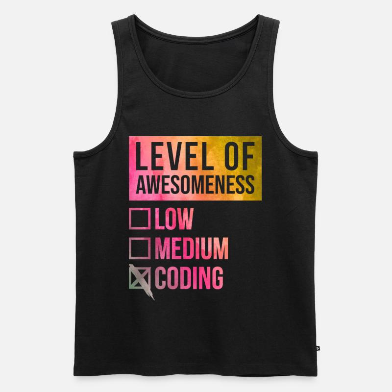 Codierung - Männer Premium Bio Tank Top - Schwarz