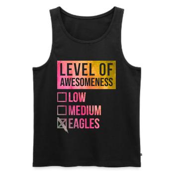 Eagle - Men's Premium Organic Tank Top - black - Front - AI Model Male 178 light (178cm)