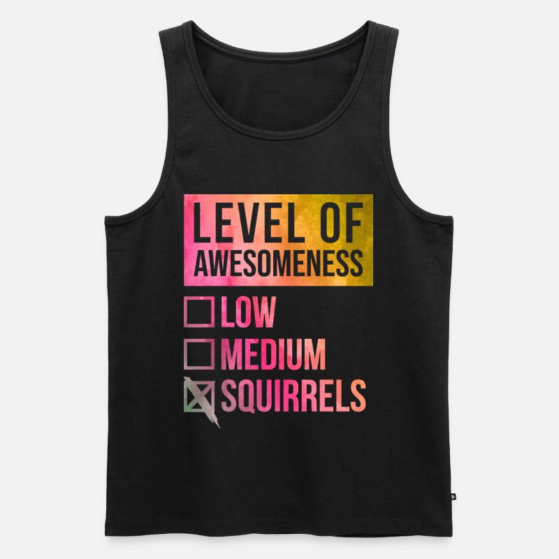 Eichhörnchen - Männer Premium Bio Tank Top - Schwarz