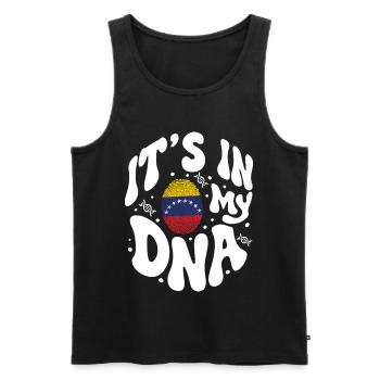 ADN vénézuélien Venezuela Drapeau hispanique - Débardeur bio Premium Homme - noir - Devant - AI Model Male 178 light (178cm)