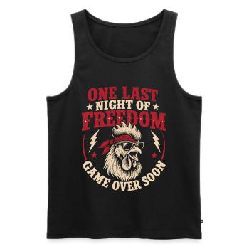 Une dernière nuit de Freedom Game Over Bientôt - Débardeur bio Premium Homme - noir - Devant - Michal (187cm)