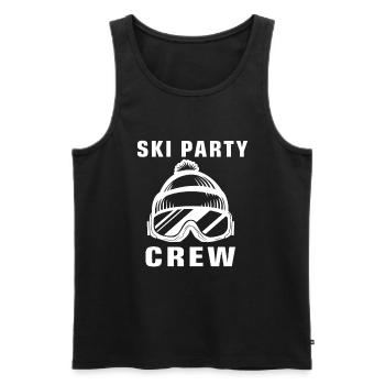 Ski Party Crew Skifahrer Skifahrerin Team Partner - Männer Premium Bio Tank Top - Schwarz - Vorne - Michal (187cm)