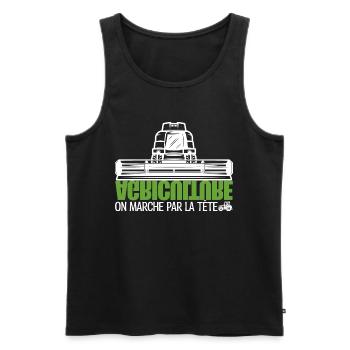 French farmers, farmer, agriculture. - Men's Premium Organic Tank Top - black - Front - Michal (187cm)