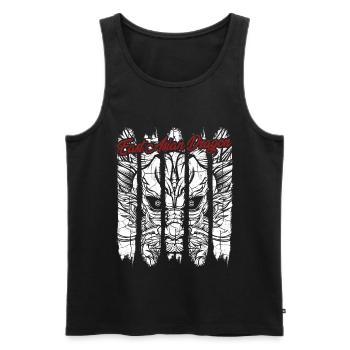 Chinesischer Drache - Männer Premium Bio Tank Top - Schwarz - Vorne - AI Model Male 178 light (178cm)