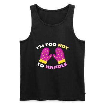 Bäckerin - Männer Premium Bio Tank Top - Schwarz - Vorne - AI Model Male 178 light (178cm)