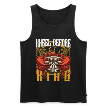 Krabbe - Männer Premium Bio Tank Top - Schwarz - Vorne - AI Model Male 178 light (178cm)