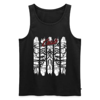 Krabbe - Männer Premium Bio Tank Top - Schwarz - Vorne - AI Model Male 178 light (178cm)