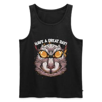 gerbil - Men's Premium Organic Tank Top - black - Front - Michal (187cm)