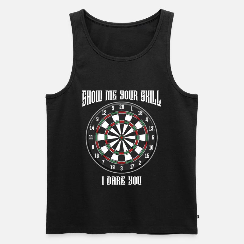 Dart - Männer Premium Bio Tank Top - Schwarz