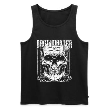 Dart - Männer Premium Bio Tank Top - Schwarz - Vorne - Michal (187cm)