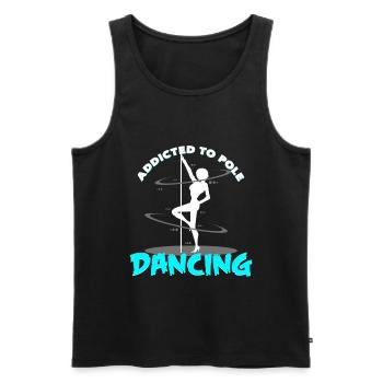 Pole Dance - Männer Premium Bio Tank Top - Schwarz - Vorne - Michal (187cm)