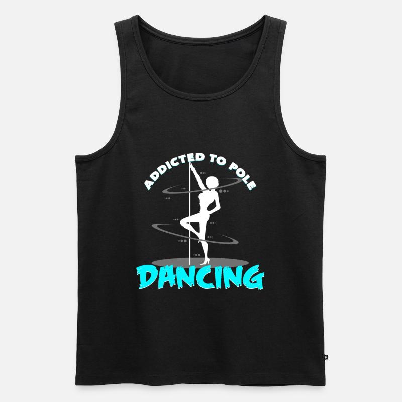 Pole Dance - Männer Premium Bio Tank Top - Schwarz