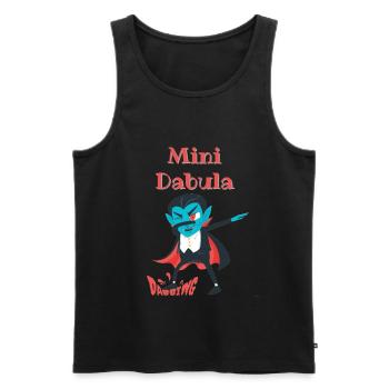 Dabula Dabbing - Men's Premium Organic Tank Top - black - Front - AI Model Male 178 light (178cm)