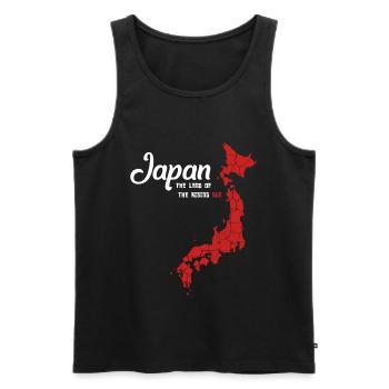 Japan - Männer Premium Bio Tank Top - Schwarz - Vorne - AI Model Male 178 light (178cm)