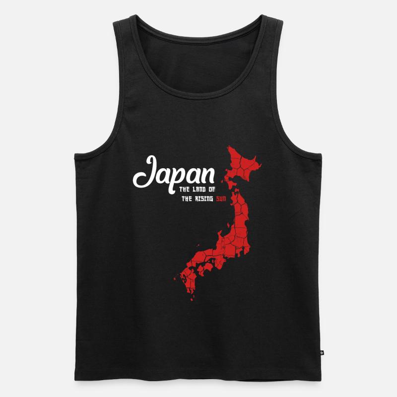 Japan - Männer Premium Bio Tank Top - Schwarz