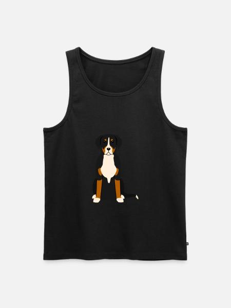 Grosser Schweizer Sennenhund - Men's Premium Organic Tank Top - black