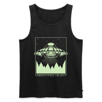 Alien - Männer Premium Bio Tank Top - Schwarz - Vorne - Michal (187cm)