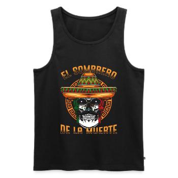 Mexiko - Männer Premium Bio Tank Top - Schwarz - Vorne - AI Model Male 178 light (178cm)