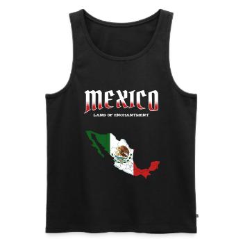 Mexiko - Männer Premium Bio Tank Top - Schwarz - Vorne - AI Model Male 178 light (178cm)