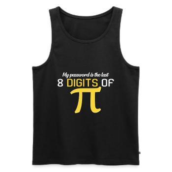 Mathematics - Men's Premium Organic Tank Top - black - Front - AI Model Male 178 light (178cm)