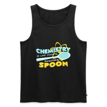 Chemist - Men's Premium Organic Tank Top - black - Front - Michal (187cm)