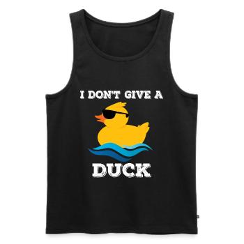 I do not give a duck - Men's Premium Organic Tank Top - black - Front - Michal (187cm)
