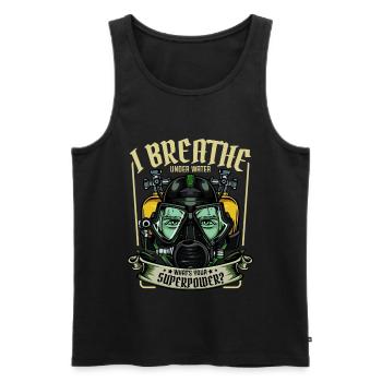 Taucher Lustige Sprüche Tauchen Statement Geschenk - Männer Premium Bio Tank Top - Schwarz - Vorne - AI Model Male 178 light (178cm)