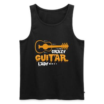 Gitarre - Männer Premium Bio Tank Top - Schwarz - Vorne - AI Model Male 178 light (178cm)