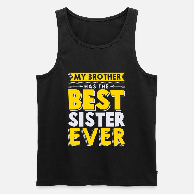 Bruder Und Schwester - Männer Premium Bio Tank Top - Schwarz