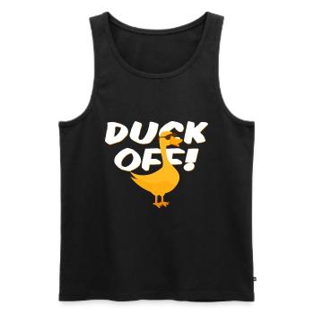 ducks - Men's Premium Organic Tank Top - black - Front - AI Model Male 178 light (178cm)
