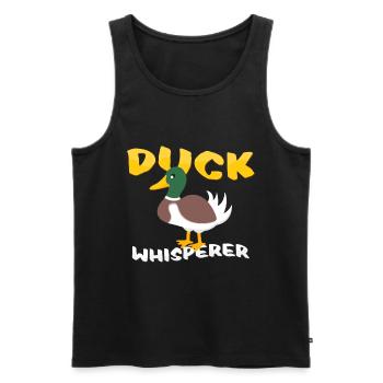 ducks - Men's Premium Organic Tank Top - black - Front - AI Model Male 178 light (178cm)