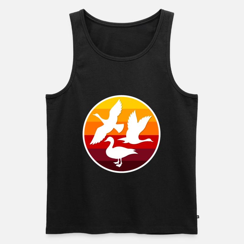 Enten - Männer Premium Bio Tank Top - Schwarz