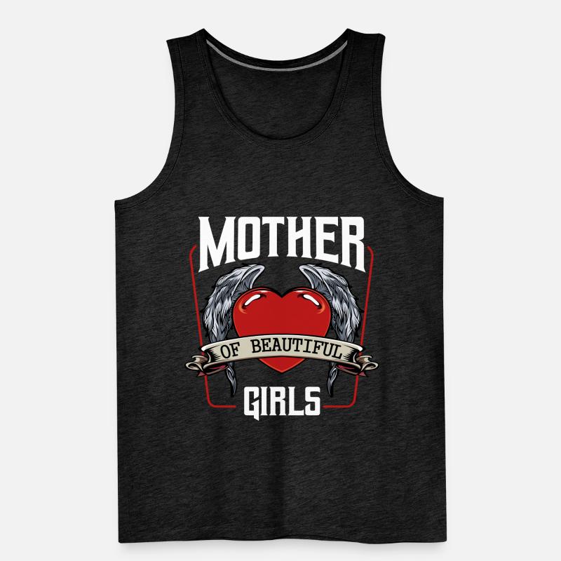Mutter und Tochter Männer Premium Bio Tank Top