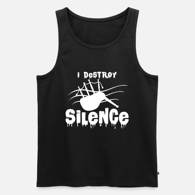 Dudelsack - Männer Premium Bio Tank Top - Schwarz