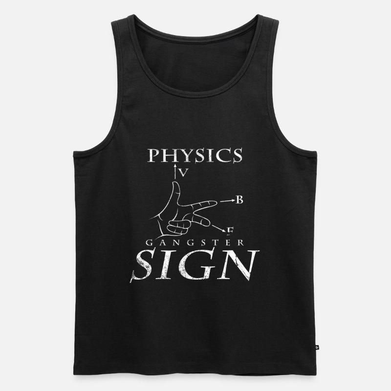 Physiker - Männer Premium Bio Tank Top - Schwarz