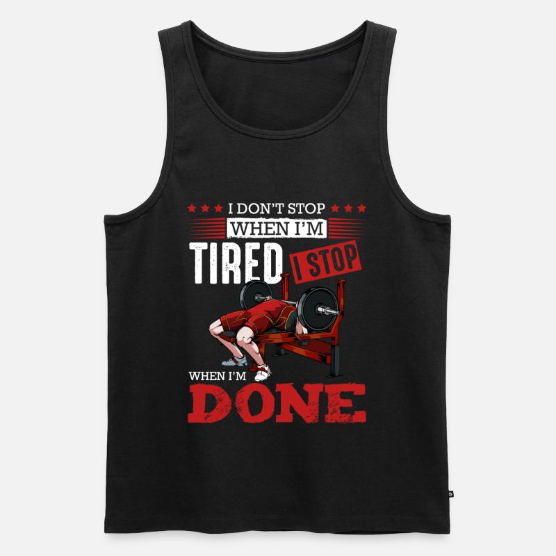 Bodybuilder - Männer Premium Bio Tank Top - Schwarz