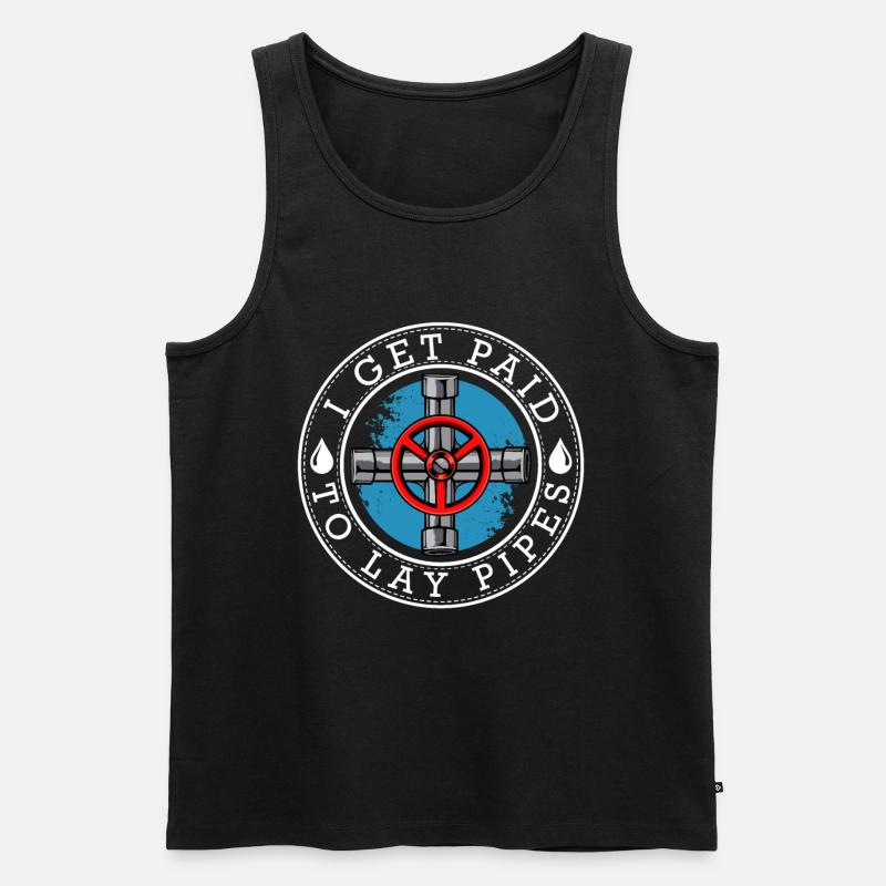 Klempner - Männer Premium Bio Tank Top - Schwarz