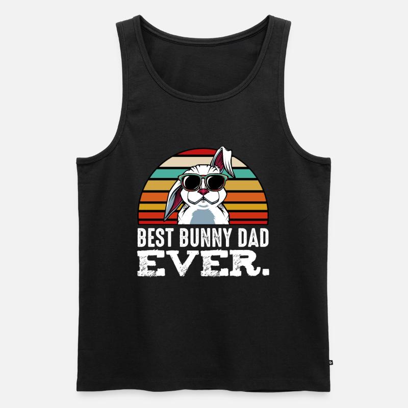 Hase - Männer Premium Bio Tank Top - Schwarz