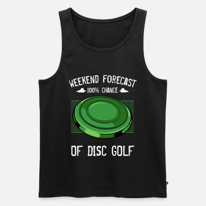 Frisbee - Männer Premium Bio Tank Top - Schwarz