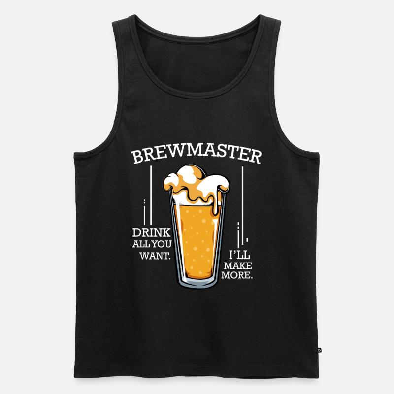 Bier brauen - Männer Premium Bio Tank Top - Schwarz