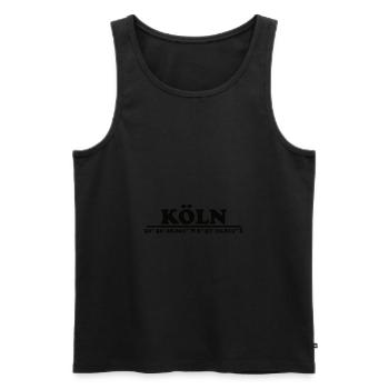Cologne Coordinates - Men's Premium Organic Tank Top - black - Front - Michal (187cm)