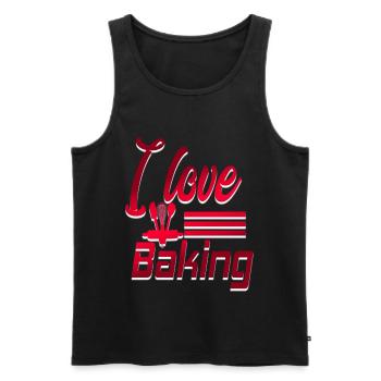 Backen Kuchen Backe Backe Kuchen - Männer Premium Bio Tank Top - Schwarz - Vorne - Michal (187cm)