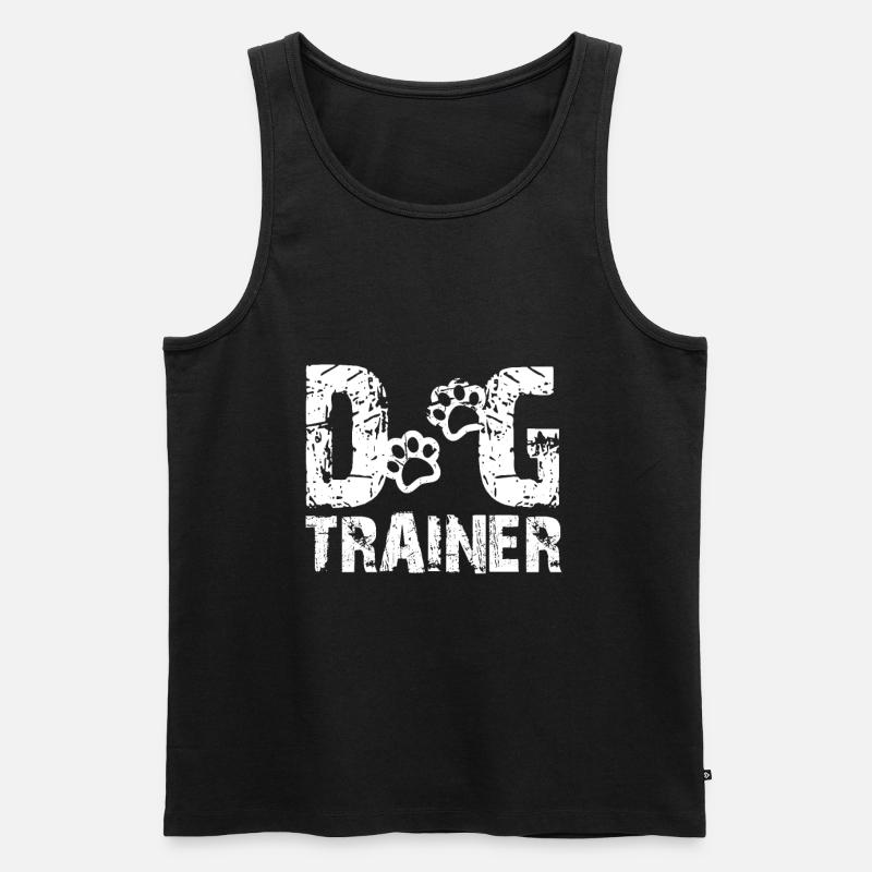 Hundetrainer - Männer Premium Bio Tank Top - Schwarz
