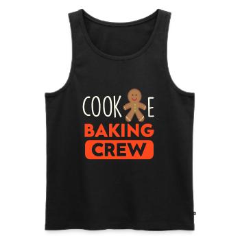 Cookie Baking Crew - Cadeau mignon pour le cookie - Débardeur bio Premium Homme - noir - Devant - Michal (187cm)