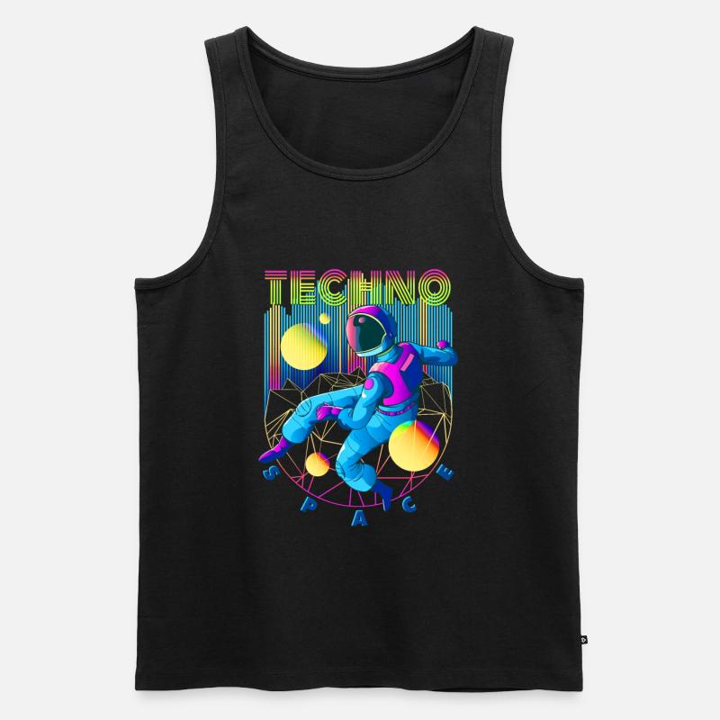 Espace techno - Débardeur bio Premium Homme - noir